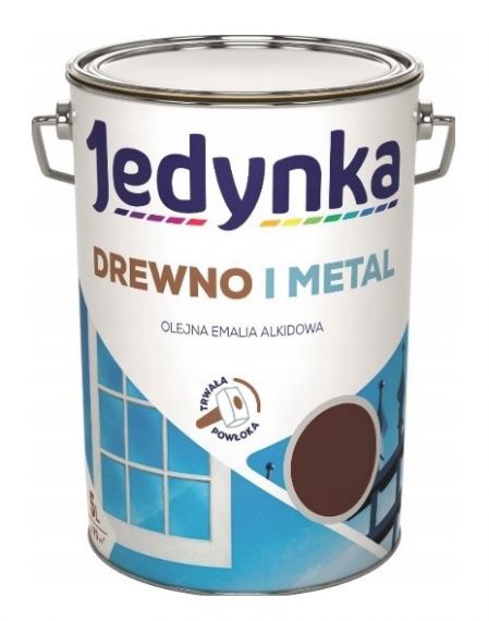 Farba Drewno I Metal Brązowy Mat 0,9L Jedynka
