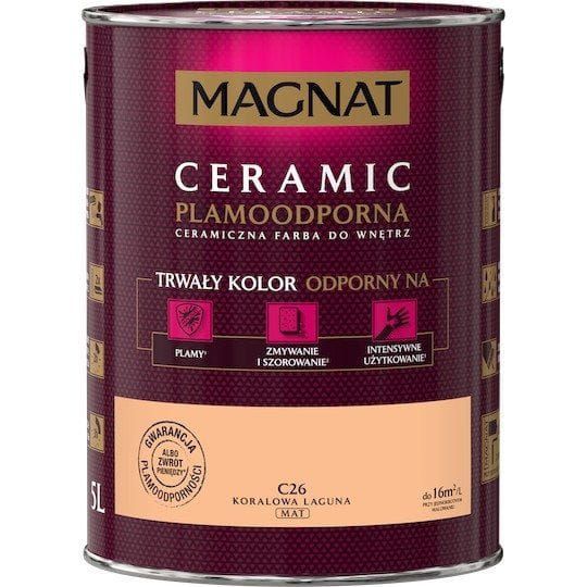 Farba Ceramiczna Magnat Ceramic C26 Koralowa Laguna 2,5l