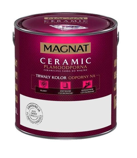 Farba Ceramiczna Plamoodporna Magnat Ceramic C29 Szary Piryt 2,5l