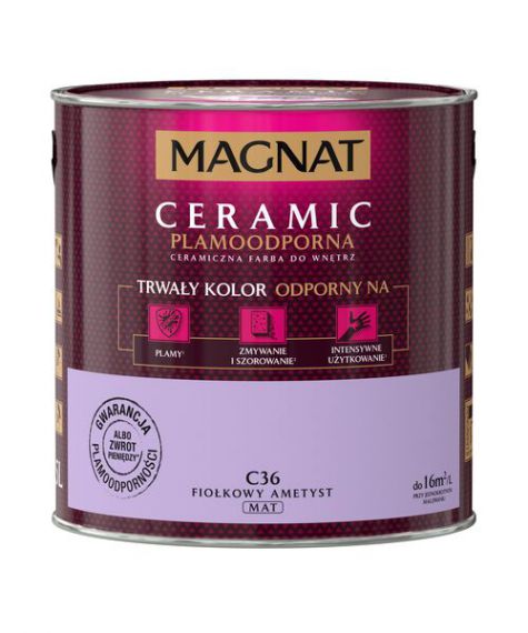 Farba Ceramiczna Magnat Ceramic C36 Fiołkowy Ametyst 2,5l