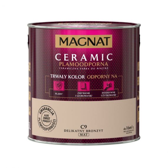 Farba Ceramiczna Magnat Ceramic C9 Delikatny Bronzyt 2,5l