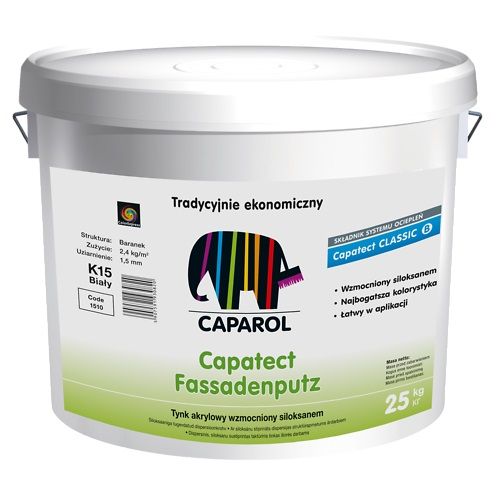 Tynk Akrylowy Capatect Baza Transparentna K15 25 kg Caparol Tynk Akrylowy Capatect Baza Transparentna K15 25 kg Caparol