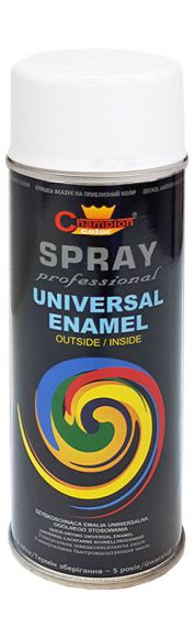 Spray Uniwersalny Biały Mat Ral 9010 400 ml Champion