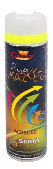 Spray Fluomarker Do Znakowania Żółty 500 ml Champion