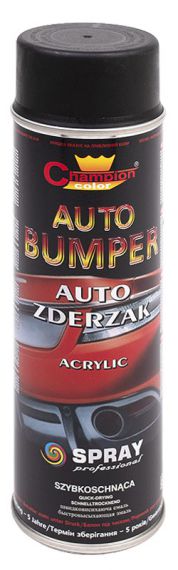 Spray Do Zderzaków Auto Czarny Mat 500 ml Champion