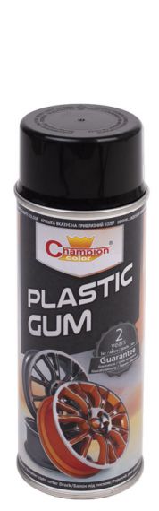 Spray Plastic Gum Czarny 400 ml Champion
