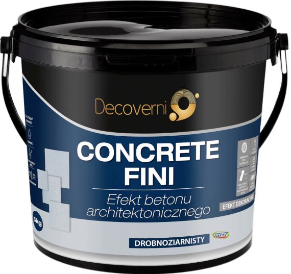 Tynk Dekoracyjny Concrete Fini Beton 22 kg Decoverni