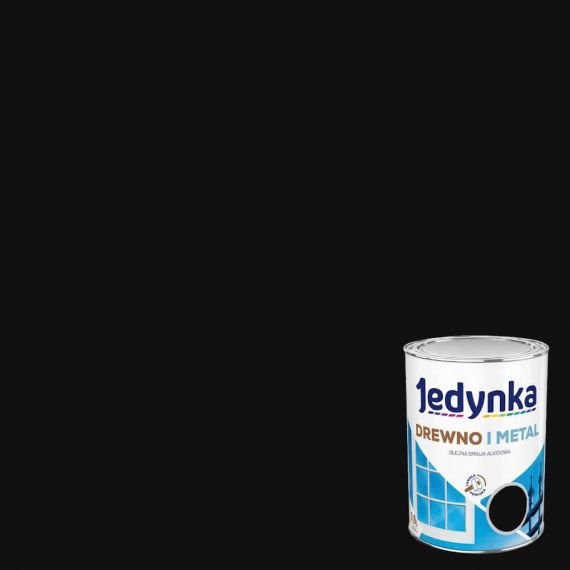 Farba Drewno I Metal Czarny Mat 5L Jedynka