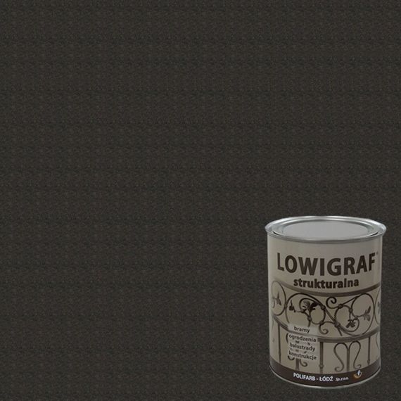 Farba Lowigraf Czarna Strukturalna 5L Polifarb Łódź
