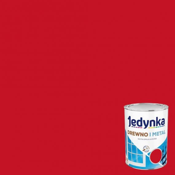 Farba Drewno I Metal Czerwony 0,9L Jedynka