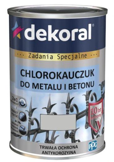 Emalia Chlorokauczukowa Strong Popielaty Średni RAL 7038 0,9L Dekoral