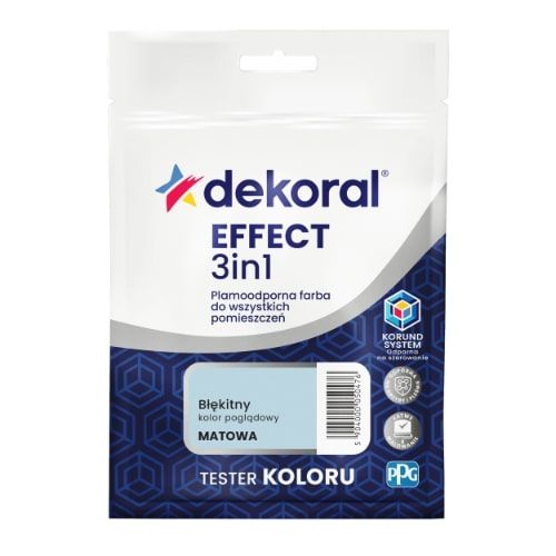 Farba Lateksowa Plamoodporna Effect 3in1 0.04L Błękitny Tester Dekoral