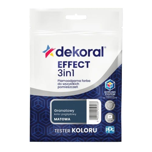 Farba Lateksowa Plamoodporna Effect 3in1 0.04L Granatowy Tester Dekoral