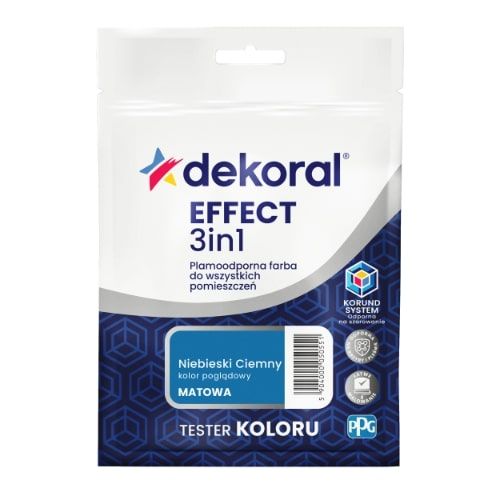 Farba Lateksowa Plamoodporna Effect 3in1 0.04L Niebieski Ciemny Tester Dekoral Farba Lateksowa Plamoodporna Effect 3in1 0.04L Niebieski Ciemny Tester Dekoral