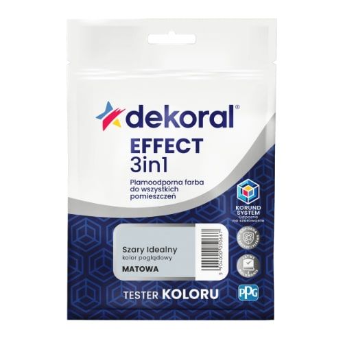 Farba Lateksowa Plamoodporna Effect 3in1 0.04L Szary Idealny Tester Dekoral Farba Lateksowa Plamoodporna Effect 3in1 0.04L Szary Idealny Tester Dekoral