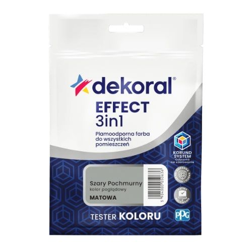 Farba Lateksowa Plamoodporna Effect 3in1 0.04L Szary Pochmurny Tester Dekoral Farba Lateksowa Plamoodporna Effect 3in1 0.04L Szary Pochmurny Tester Dekoral