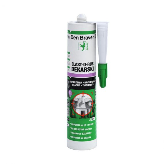 Uszczelniacz Dekarski Elast-O-Rub Bezbarwny 300 ml Bostik