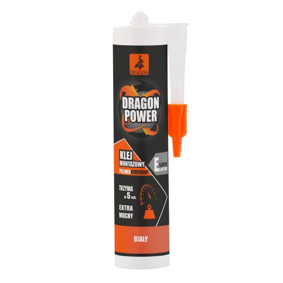 Klej Montażowy Hybrydowy Power Kartusz 290 ml Dragon