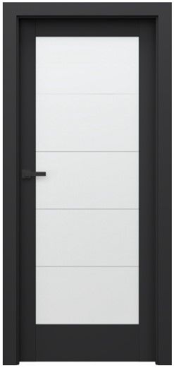 Drzwi Wewnętrzne Verte Home Czarny Model B.5 Porta