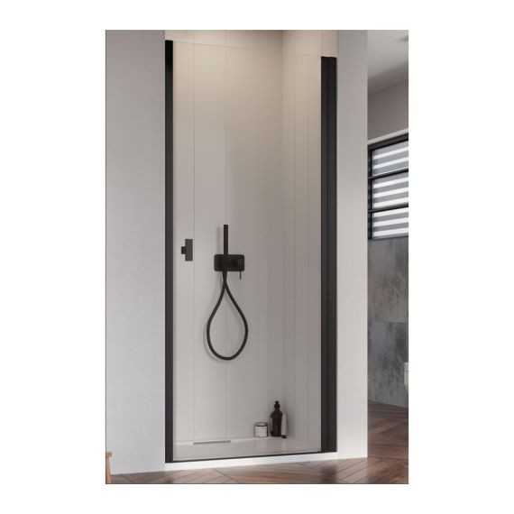 Drzwi Prysznicowe Nes 8 DWJ I Czarne 80 Prawe 10076080-54-01R Radaway