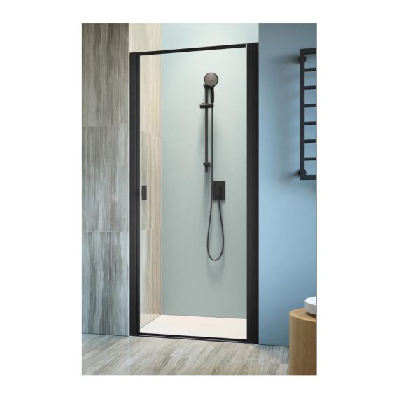 Drzwi Prysznicowe Nes DWJ I Czarne 80 Prawe Frame 10026080-54-56R Radaway