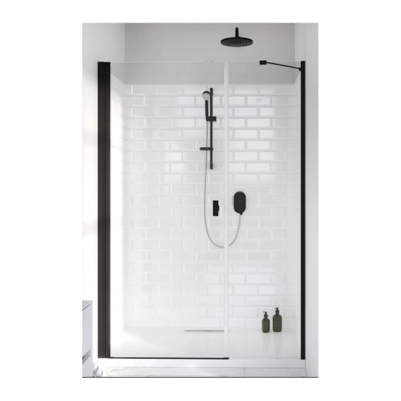 Drzwi Prysznicowe Nes DWS Czarne 120 Lewe 10028120-54-01L Radaway