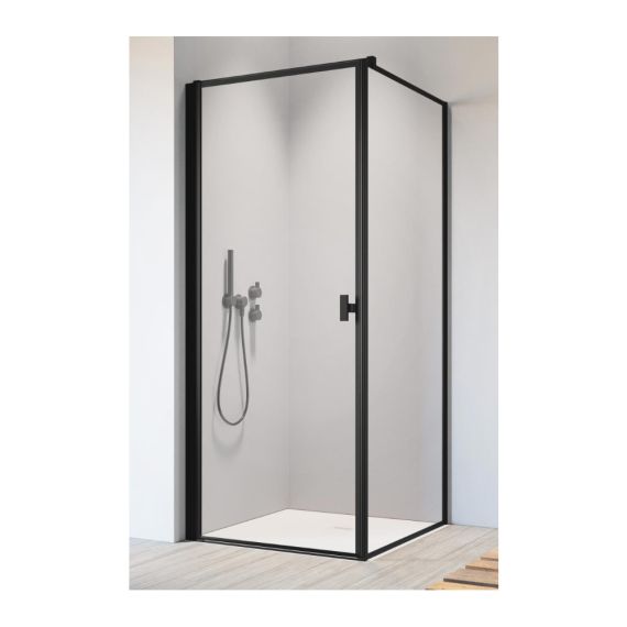 Drzwi Prysznicowe Nes KDJ I Czarne 90 Lewe Frame 10022090-54-56L Radaway
