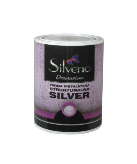 Farba Metaliczna Strukturalna Silver 0,8L Silveno