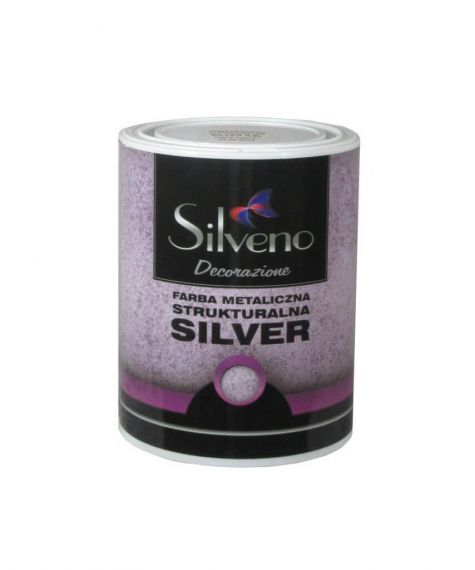 Farba Metaliczna Strukturalna Silver 0,8L Silveno