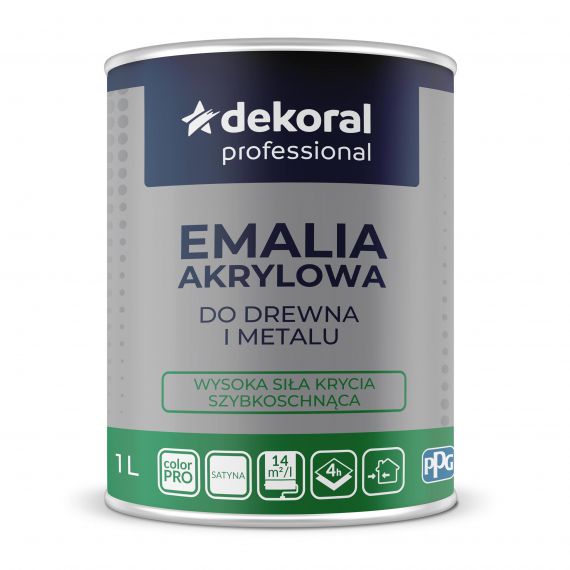 Emalia Akrylowa Do Drewna I Metalu Baza LN 1L Dekoral