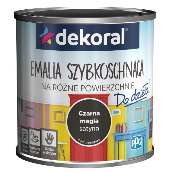 Emalia Szybkoschnąca Do Dzieła Czarna Magia Satyna 0,2L Dekoral