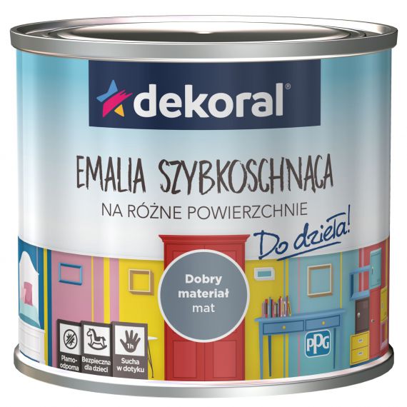 Emalia Szybkoschnąca Do Dzieła Dobry Materiał Mat 0,5L Dekoral