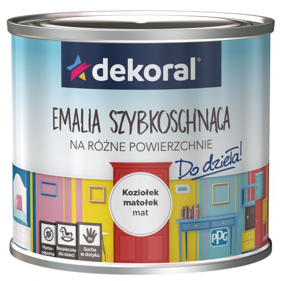 Emalia Szybkoschnąca Do Dzieła Koziołek Matołek Mat 0,5L Dekoral