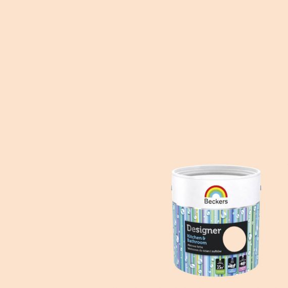Farba Lateksowa Designer Kitchen & Bathroom Exotic Apricot Mat 2,5 L Beckers