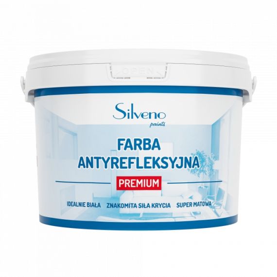 Farba Antyrefleksyjna Premium 2,5L Silveno