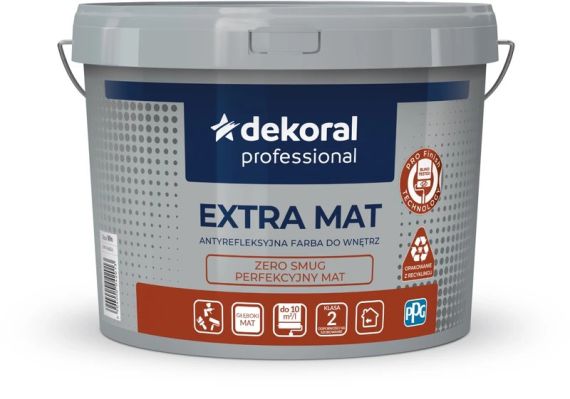 Farba Antyrefleksyjna Professional Extra Mat 9,25L Baza ZN Dekoral Farba Antyrefleksyjna Professional Extra Mat 9,25L Baza ZN Dekoral