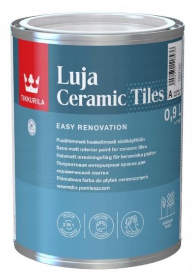 Farba Do Płytek Ceramicznych Luja Ceramic Tiles Baza A 0,9L Tikkurila