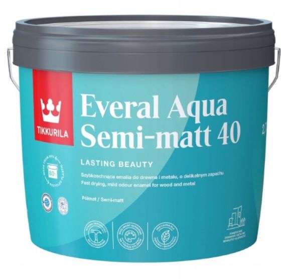 Farba Everal Aqua Semi Matt 40 Tikkurila Farba Everal Aqua Semi Matt 40 Tikkurila