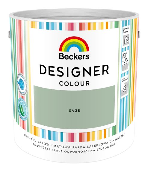 Farba Lateks Designer Colour Sage 2,5L Beckers