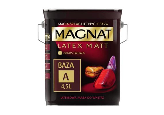 Farba Lateksowa Latex Matt Baza A 4,5L Magnat Farba Lateksowa Latex Matt Baza A 4,5L Magnat