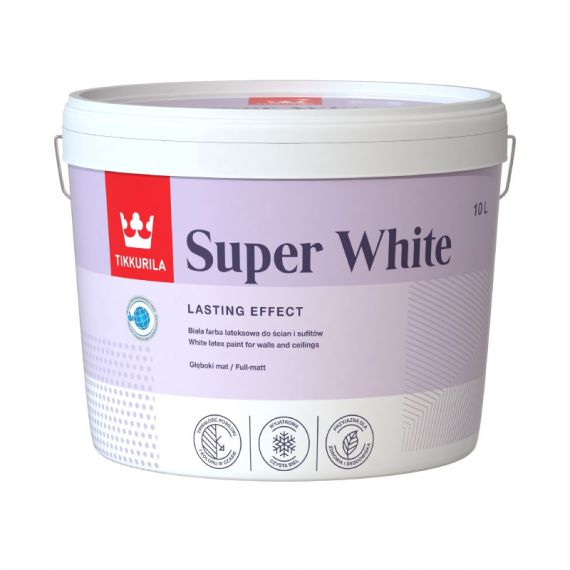 Farba Lateksowa Super White  10L Tikkurila