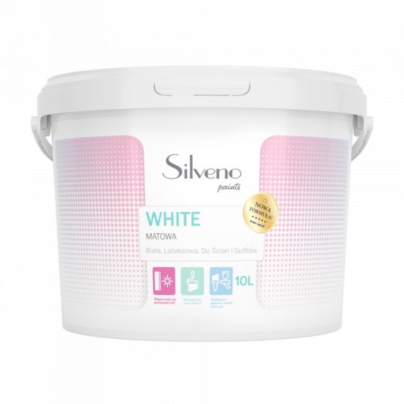 Farba Lateksowa White 10L Silveno