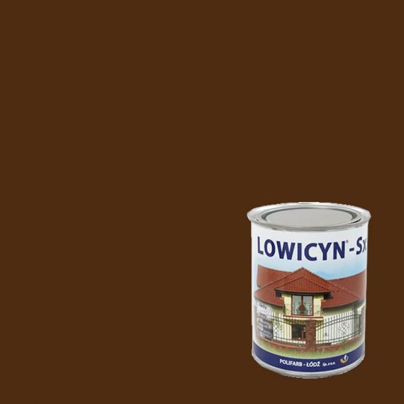 Farba Lowicyn-SX Brązowy RAL8016 10L Polifarb Łódź