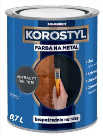 Farba Na Metal Korostyl Antracykt 7016 0,7L Goldmurit Farba Na Metal Korostyl Antracykt 7016 0,7L Goldmurit