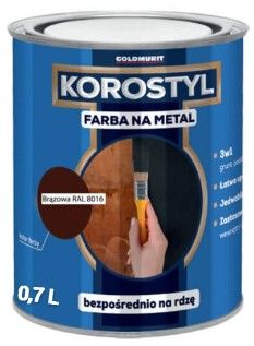 Farba Na Metal Korostyl Brązowy 8016 0,7L Goldmurit