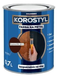 Farba Na Metal Korostyl Brązowy Czekoladowy 8017 0,7L Goldmurit Farba Na Metal Korostyl Brązowy Czekoladowy 8017 0,7L Goldmurit