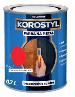 Farba Na Metal Korostyl Czerwony 3020 0,7L Goldmurit Farba Na Metal Korostyl Czerwony 3020 0,7L Goldmurit