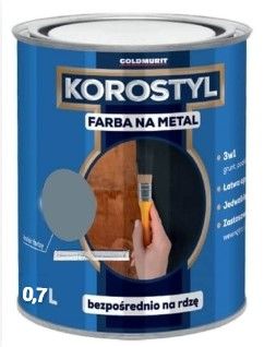 Farba Na Metal Korostyl Srebny Połysk 9006 0,7L Goldmurit Farba Na Metal Korostyl Srebny Połysk 9006 0,7L Goldmurit