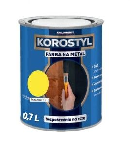 Farba Na Metal Korostyl Żółty 1018 0,7L Goldmurit Farba Na Metal Korostyl Żółty 1018 0,7L Goldmurit