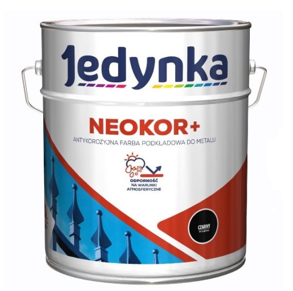 Farba Podkładowa Antykorozyjna Neokor Czarny 5 L Jedynka Farba Podkładowa Antykorozyjna Neokor Czarny 5 L Jedynka